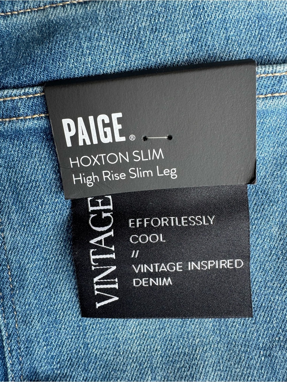 PAIGE women’s Hoxton Slim high rise jeans Medium Blue wash NWT